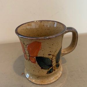 Stone Pottery Butterfly Coffee/Tea Mug